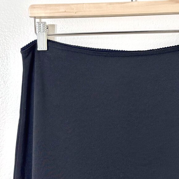 Vtg 90s Y2K Old Navy Stretch Pencil Skirt Witchy Whimsigoth Capsule Grunge Black - Picture 2 of 10